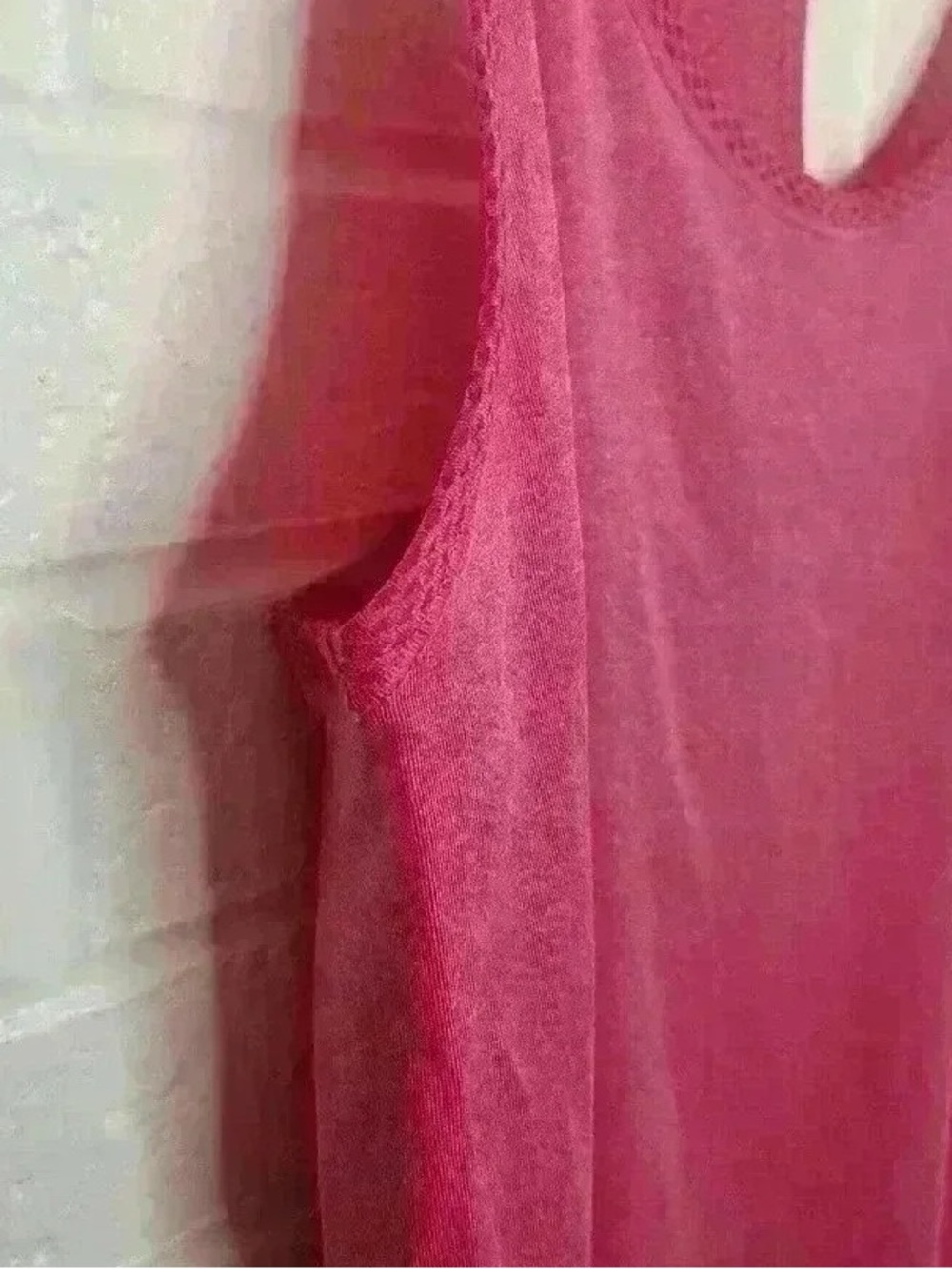 Women’s Racerback Tank Top - Raspberry Pink - Picture 3 of 5